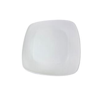 Set of 2- GIBSON ELITE White Square 10" Dinner Plates